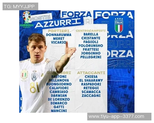 意大利足球队海报发布多纳鲁马巴雷拉雷特吉携手展现无悔拼搏精神